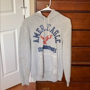 American Eagle hoodie(light grey)